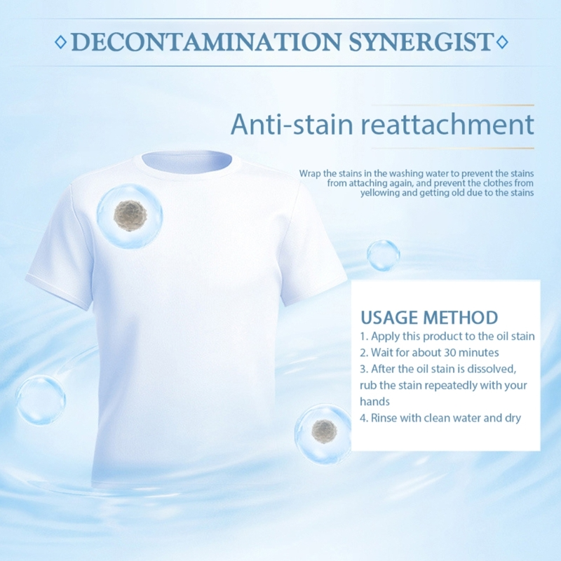 Active Enzyme Clothing Decontamination Clean Wash-free Stain Removal ...